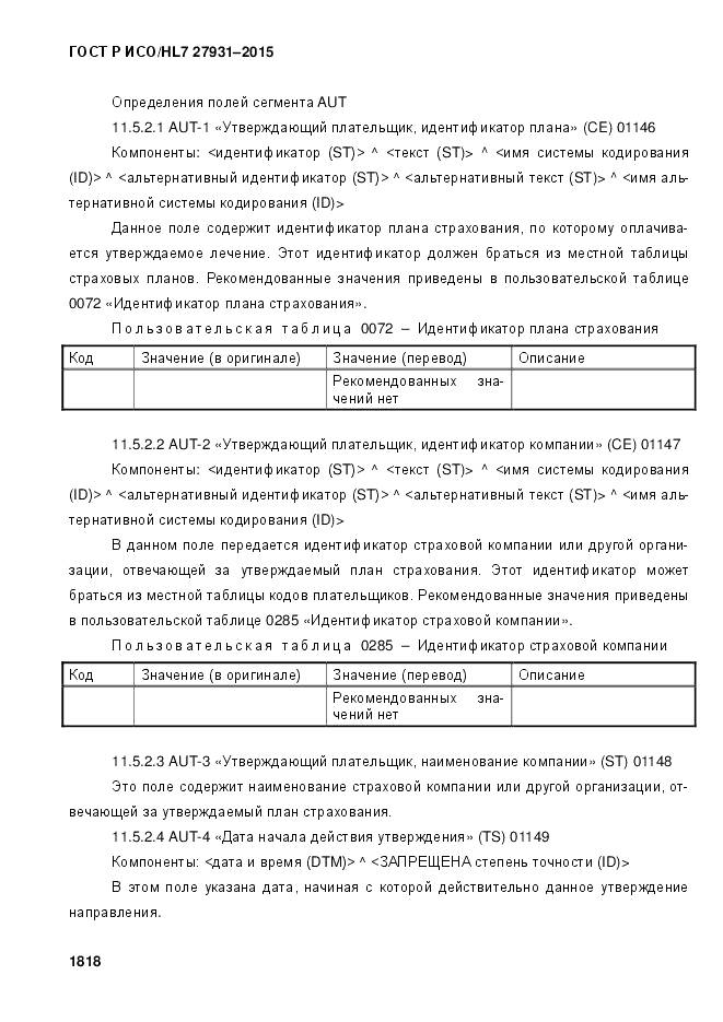 ГОСТ Р ИСО/HL 7 27931-2015, страница 1825